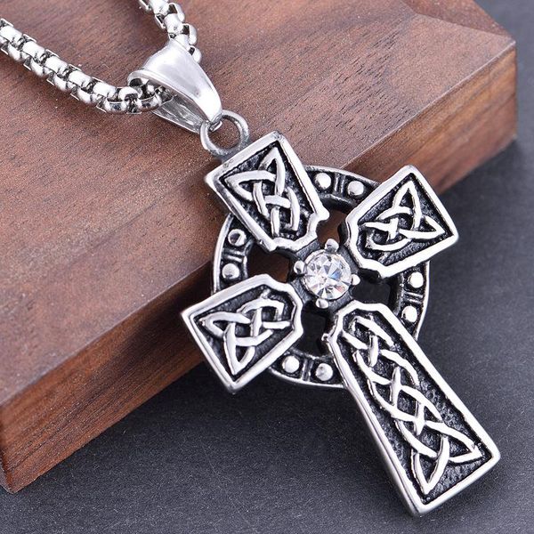 pendant necklaces european and american stainless steel cross necklace titanium diamond inlaid jesus, Silver
pendant necklaces european and american stainless steel cross necklace titanium diamond inlaid jesus, Silver