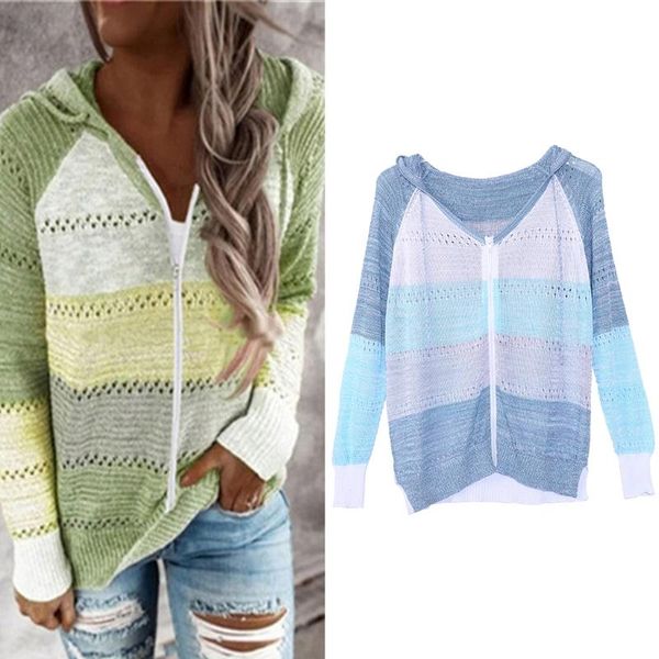women's knits & tees women plus size hollow out knitted hoodie sweater raglan long sleeve drawstring jacket color block striped full zi, White
women's knits & tees women plus size hollow out knitted hoodie sweater raglan long sleeve drawstring jacket color block striped full zi, White