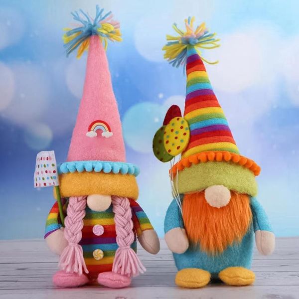 decorative objects & figurines dwarf faceless doll cute festive cloth handmade plush rainbow gnome ornament for party
decorative objects & figurines dwarf faceless doll cute festive cloth handmade plush rainbow gnome ornament for party
