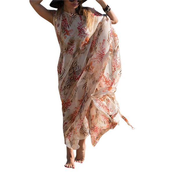 women's swimwear 2021 swimsuit cover ups, long sleeve coral print loose caftan flowy kimono with belt cover-ups, White;black
women's swimwear 2021 swimsuit cover ups, long sleeve coral print loose caftan flowy kimono with belt cover-ups, White;black