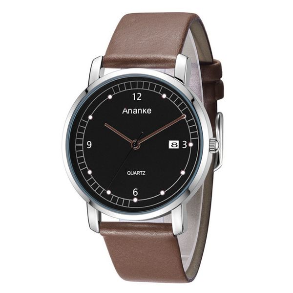 luxury 40mm man fashion wristwatch mens quartz sport watches genuine leather strap watch for men in 5 colors an0201, Slivery;brown
luxury 40mm man fashion wristwatch mens quartz sport watches genuine leather strap watch for men in 5 colors an0201, Slivery;brown