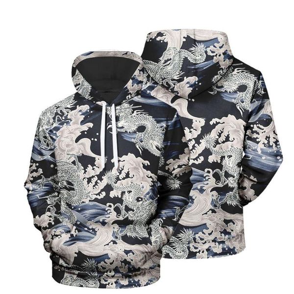men's hoodies & sweatshirts 2021 product chinese dragon trend casual 3d digital printing hooded, Black
men's hoodies & sweatshirts 2021 product chinese dragon trend casual 3d digital printing hooded, Black