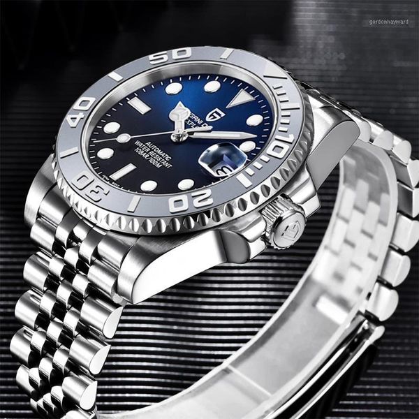 wristwatches pagani design 40mm men's automatic watches sapphire stainless steel mechanical wristwatch brand 100m waterproof watch men, Slivery;brown
wristwatches pagani design 40mm men's automatic watches sapphire stainless steel mechanical wristwatch brand 100m waterproof watch men, Slivery;brown