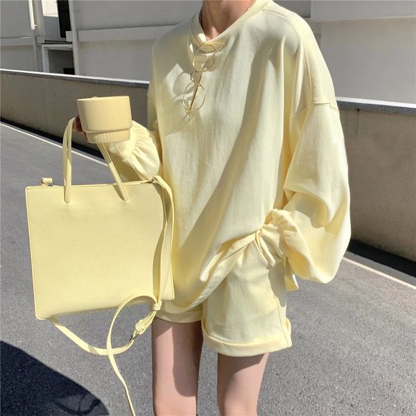 new 2021 sweet candy color short women sweatshirts and shorts female casual two piece set summer tracksuits sx07, White
new 2021 sweet candy color short women sweatshirts and shorts female casual two piece set summer tracksuits sx07, White