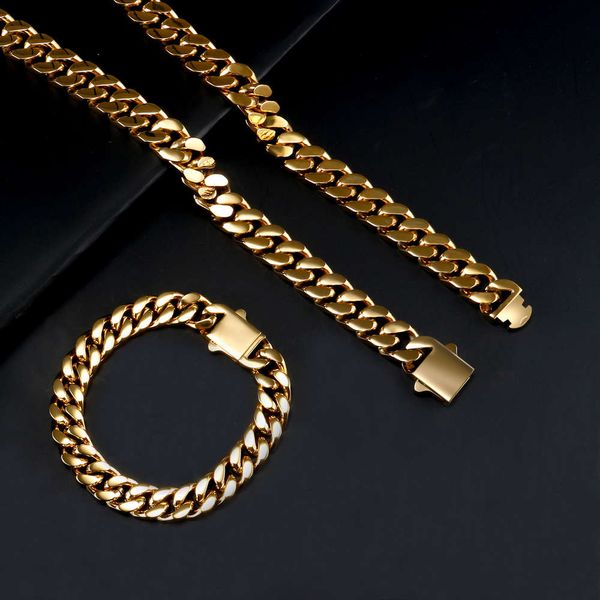 chain selling tide brand high street four side magic cuba street hip hop style titanium steel, Silver
chain selling tide brand high street four side magic cuba street hip hop style titanium steel, Silver