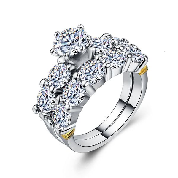mens and womens ring gold-plated silver-plated color separation zircon wedding couple set, Golden;silver
mens and womens ring gold-plated silver-plated color separation zircon wedding couple set, Golden;silver