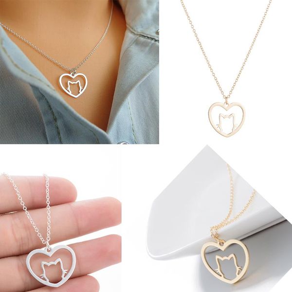 pendant necklaces friendship necklace for girls daily stainless steel cute cat charm choker unique korean wedding party jewelry gift, Silver
pendant necklaces friendship necklace for girls daily stainless steel cute cat charm choker unique korean wedding party jewelry gift, Silver