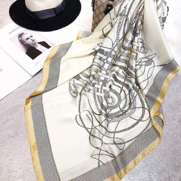 scarves chain buckle summer bufanda mujer thin sunscreen women scarf female beach wheel print simulation silk foulard hijab shawl, Blue;gray
scarves chain buckle summer bufanda mujer thin sunscreen women scarf female beach wheel print simulation silk foulard hijab shawl, Blue;gray
