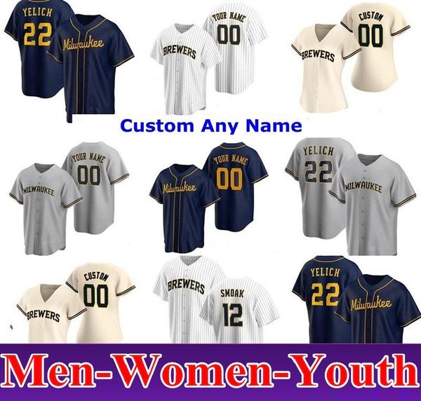 2020 milwaukee men women kids 22 christian yelich josh hader woodruff lorenzo cain ryan braun brent suter arcia brewers baseball jerseys, Blue;black
2020 milwaukee men women kids 22 christian yelich josh hader woodruff lorenzo cain ryan braun brent suter arcia brewers baseball jerseys, Blue;black