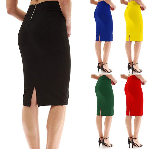 new gold zip high waist elastic pencil midi skirt female bodycon skirts womens summer 2021 knee length split ladies office red green hxn7, Black
new gold zip high waist elastic pencil midi skirt female bodycon skirts womens summer 2021 knee length split ladies office red green hxn7, Black