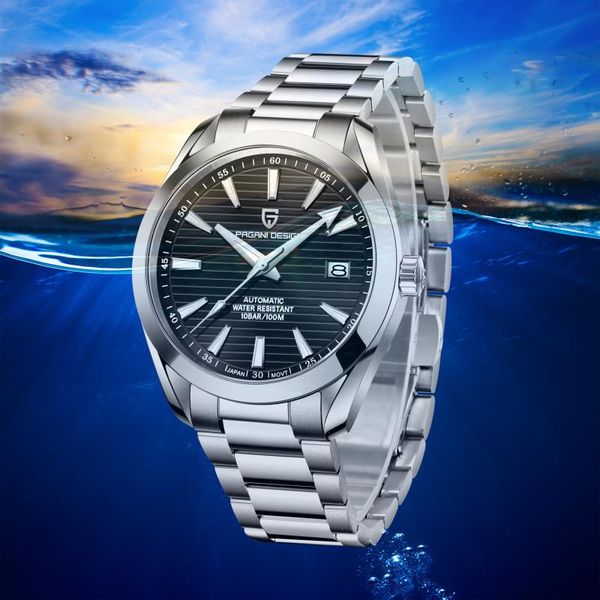 wristwatches pagani design luxury men's watch brand attention automatic stainless steel mechanical diving watches, Slivery;brown
wristwatches pagani design luxury men's watch brand attention automatic stainless steel mechanical diving watches, Slivery;brown