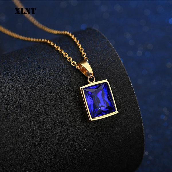 pendant necklaces xlnt shiny crystal necklace for women with chain luxurious big cubic zirconia stainless female square stone, Silver
pendant necklaces xlnt shiny crystal necklace for women with chain luxurious big cubic zirconia stainless female square stone, Silver