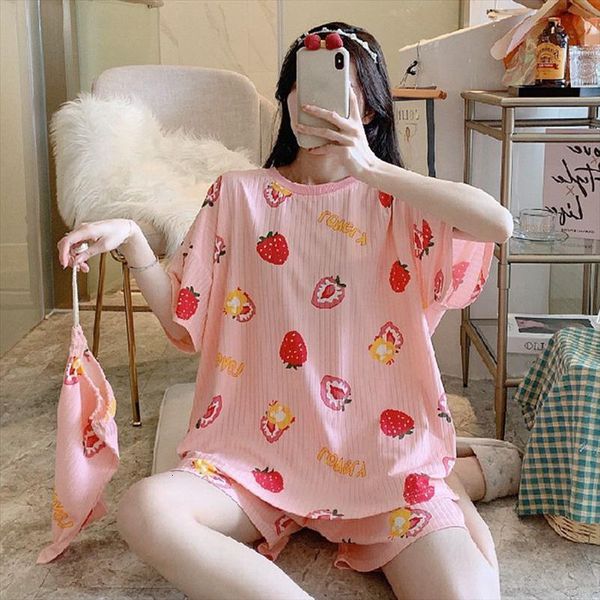 size 8xl 150kg summer pajamas womens sleepwears sets short sleeve and shorts sweet sleepwear suit female homewear, Black;red
size 8xl 150kg summer pajamas womens sleepwears sets short sleeve and shorts sweet sleepwear suit female homewear, Black;red