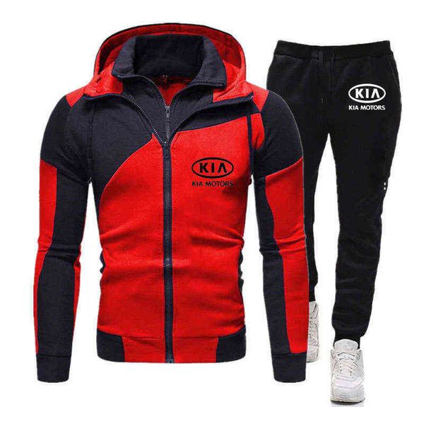 2021 kia motors tracksuit men 's two piece sets sporting suit track sportswear hoodie sweatpants sweatshirt male joggers clothes g1217, Gray
2021 kia motors tracksuit men 's two piece sets sporting suit track sportswear hoodie sweatpants sweatshirt male joggers clothes g1217, Gray
