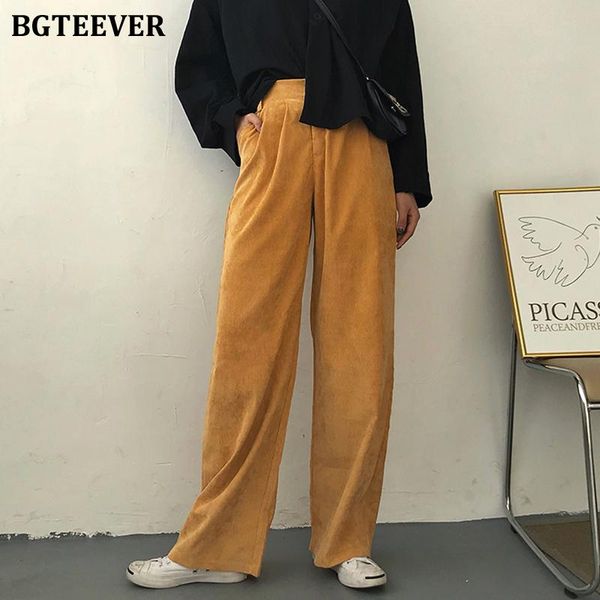 women's pants & capris bgteever autumn winter corduroy trouser for women elastic waist casual loose wide leg female korean fashion long, Black;white
women's pants & capris bgteever autumn winter corduroy trouser for women elastic waist casual loose wide leg female korean fashion long, Black;white