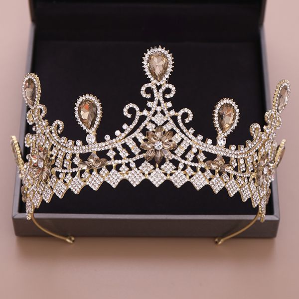 luxury bridal tiara baroque wedding crown headpiece light gold crystal rhinestone tiaras and crowns wedding hair accessoriesdio chan contact, White;golden
luxury bridal tiara baroque wedding crown headpiece light gold crystal rhinestone tiaras and crowns wedding hair accessoriesdio chan contact, White;golden
