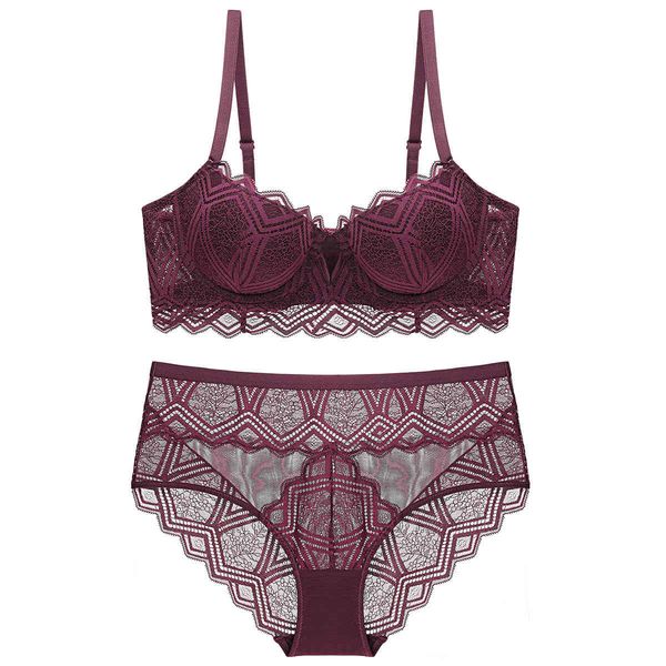 bras sets lace embroidered underwear women's bra widened wings comfortable gathered suit, Red;black
bras sets lace embroidered underwear women's bra widened wings comfortable gathered suit, Red;black