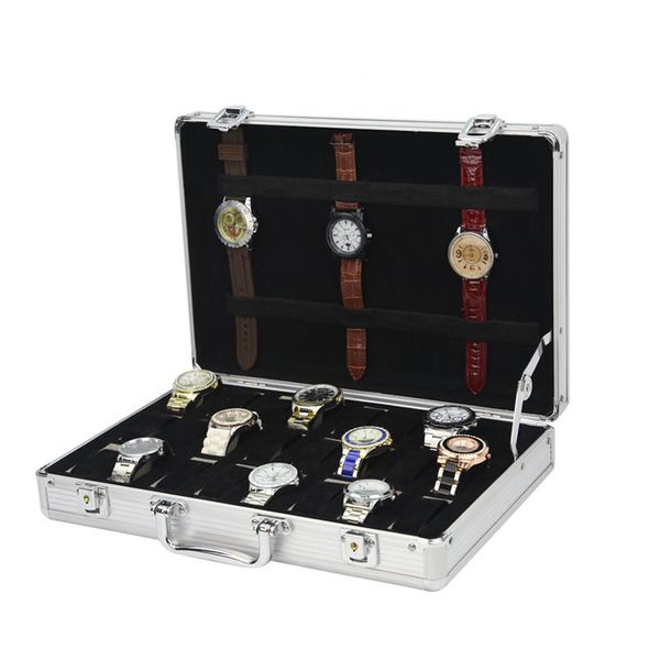 grid slots useful jewelry wrist watches holder display storage box aluminium luxury square case watch holder box organizer, Black;white
grid slots useful jewelry wrist watches holder display storage box aluminium luxury square case watch holder box organizer, Black;white
