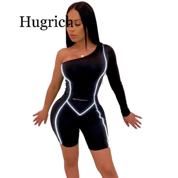 women's jumpsuits & rompers women one shoulder bodycon jumpsuit skinny romper long sleeve reflective playsuit piece short club outfits, Black;white
women's jumpsuits & rompers women one shoulder bodycon jumpsuit skinny romper long sleeve reflective playsuit piece short club outfits, Black;white