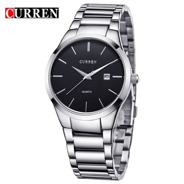 curren creative black silver watches fashion date display mens quartz watches brand luxury sport clock relogio masculino x0524, Slivery;brown
curren creative black silver watches fashion date display mens quartz watches brand luxury sport clock relogio masculino x0524, Slivery;brown