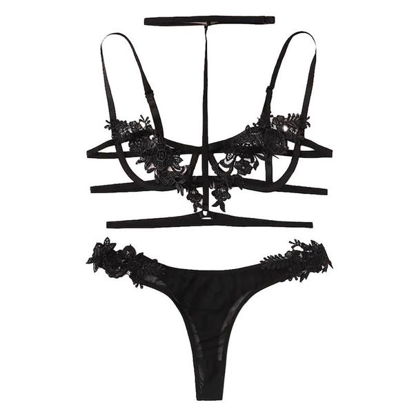 bras sets women black lingerie corset lace floral adjustable underwear hollow out +briefs, Red;black
bras sets women black lingerie corset lace floral adjustable underwear hollow out +briefs, Red;black