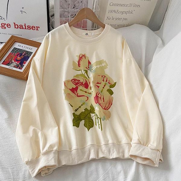 women's hoodies & sweatshirts spring and autumn korean style lazy bf loose all-matching hoodie 2021 printed pullover long sleeve fashio, Black
women's hoodies & sweatshirts spring and autumn korean style lazy bf loose all-matching hoodie 2021 printed pullover long sleeve fashio, Black