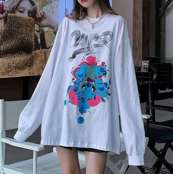 2021 new long sleeve japanese harajuku kawaii cartoon cute tshirt women oversized shirts womens fashion clothing japan streetwear ac1b, White
2021 new long sleeve japanese harajuku kawaii cartoon cute tshirt women oversized shirts womens fashion clothing japan streetwear ac1b, White