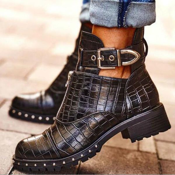 boots women's ankle low heels high womens short autumn retro pu leather shoes, Black
boots women's ankle low heels high womens short autumn retro pu leather shoes, Black