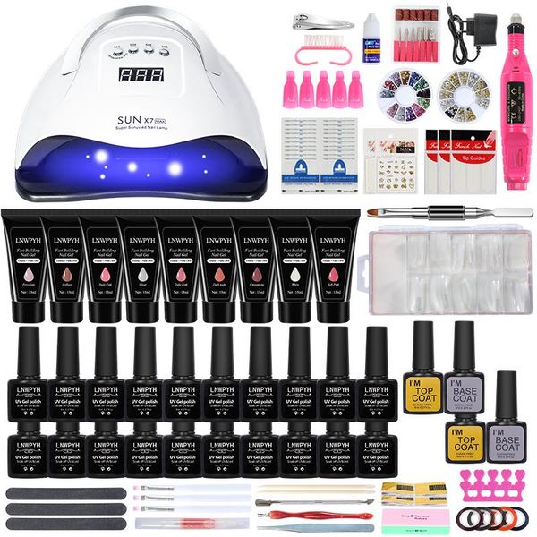 nail art kits set uvnail lamp drying and electric drill gel polish kit 15ml quick building extension poly
nail art kits set uvnail lamp drying and electric drill gel polish kit 15ml quick building extension poly