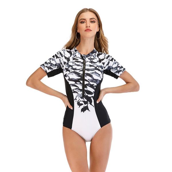 short sleeve swimwear one piece swimsuit women zipper printed surfing bodysuits bathing suits ladies summer beach swim wear
short sleeve swimwear one piece swimsuit women zipper printed surfing bodysuits bathing suits ladies summer beach swim wear