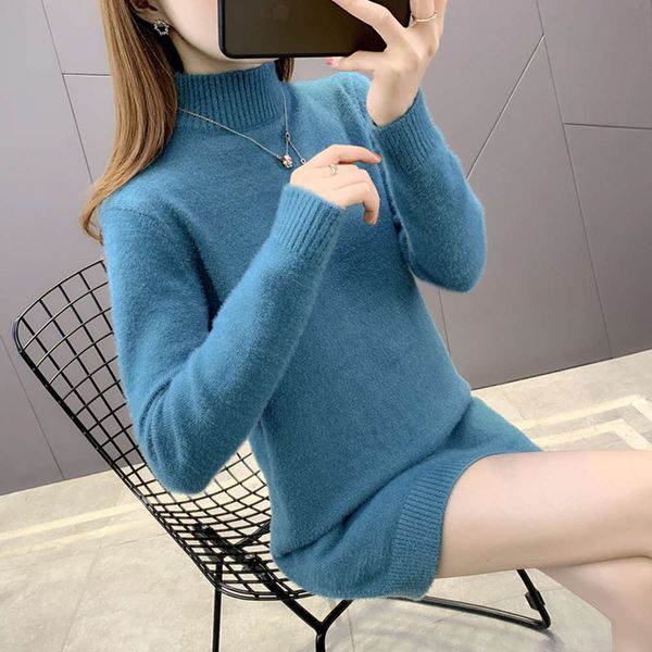 medium length sweater women's loose korean version wear mink like velvet outside and skirt on the inside, White;black
medium length sweater women's loose korean version wear mink like velvet outside and skirt on the inside, White;black
