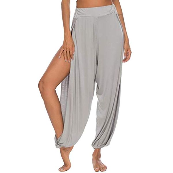 women high waist yoga leggings side high split open legs breathable sport pants gym bottoms harem pants female leisure trousers, White;red
women high waist yoga leggings side high split open legs breathable sport pants gym bottoms harem pants female leisure trousers, White;red