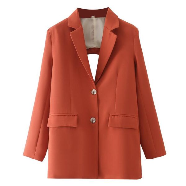 women's suits & blazers women fashion solid long sleeve single breased back hollow ot office lady coat casual stylish outerwear, White;black
women's suits & blazers women fashion solid long sleeve single breased back hollow ot office lady coat casual stylish outerwear, White;black