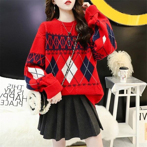 women's sweaters autumn and winter korean style loose plus-sized wear thick retro flavor sweater women pullover lazy wind all-match top, White;black
women's sweaters autumn and winter korean style loose plus-sized wear thick retro flavor sweater women pullover lazy wind all-match top, White;black