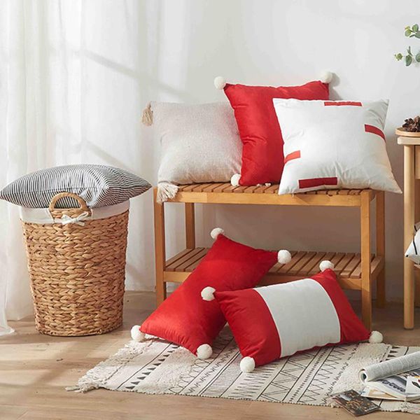 cushion/decorative pillow christmas hairball cushion cover santa claus red white case striped cotton decorative pillowcase home decor
cushion/decorative pillow christmas hairball cushion cover santa claus red white case striped cotton decorative pillowcase home decor