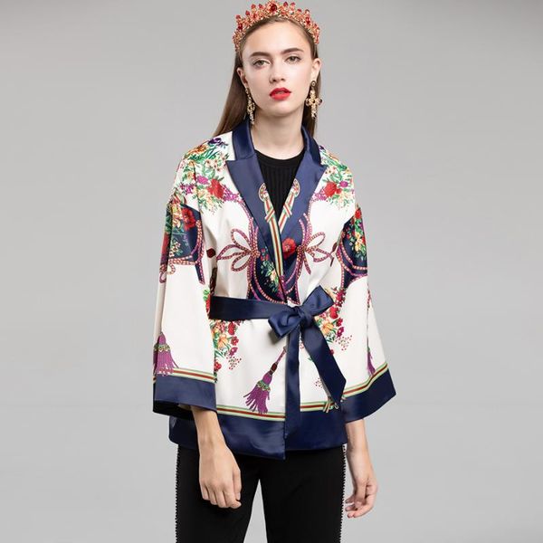 women's jackets autumn spring kimono luxury 2021 flare bat sleeve knot floral printed loose belt jacket vintage cardigan, Black;brown
women's jackets autumn spring kimono luxury 2021 flare bat sleeve knot floral printed loose belt jacket vintage cardigan, Black;brown