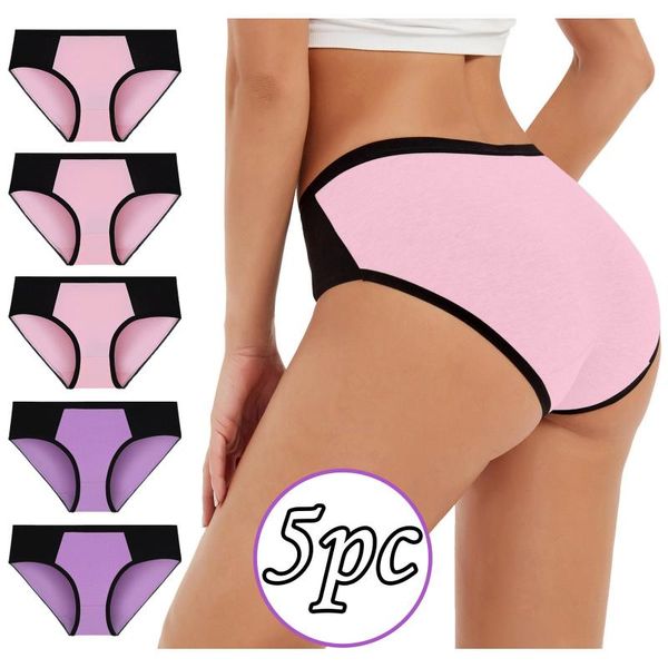 women's panties women cotton 5pcs set solid color female lingerie briefs underwear knickers bikini underpants intimate, Black;pink
women's panties women cotton 5pcs set solid color female lingerie briefs underwear knickers bikini underpants intimate, Black;pink