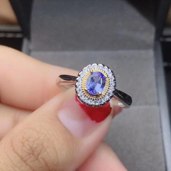 cluster rings tanzanite ring real and natural 925 sterling silver fine women jewelry, Golden;silver
cluster rings tanzanite ring real and natural 925 sterling silver fine women jewelry, Golden;silver