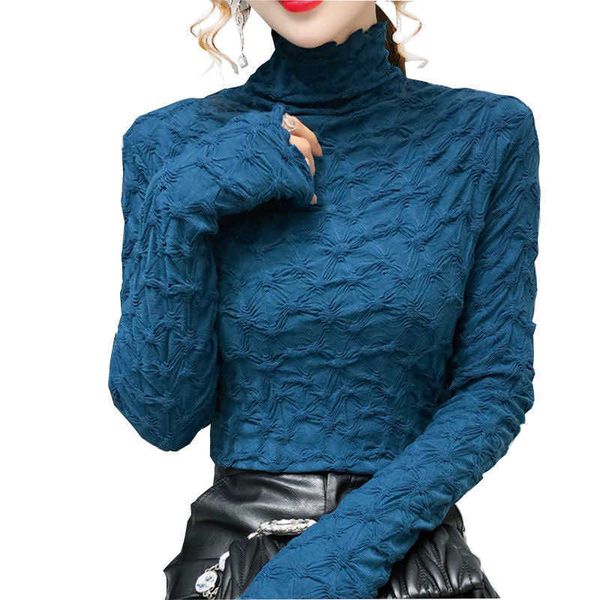 women's sweaters cotton is very exquisite long sleeve pleated slim fit in autumn and winter 2021 with high collar bottoming, White;black
women's sweaters cotton is very exquisite long sleeve pleated slim fit in autumn and winter 2021 with high collar bottoming, White;black
