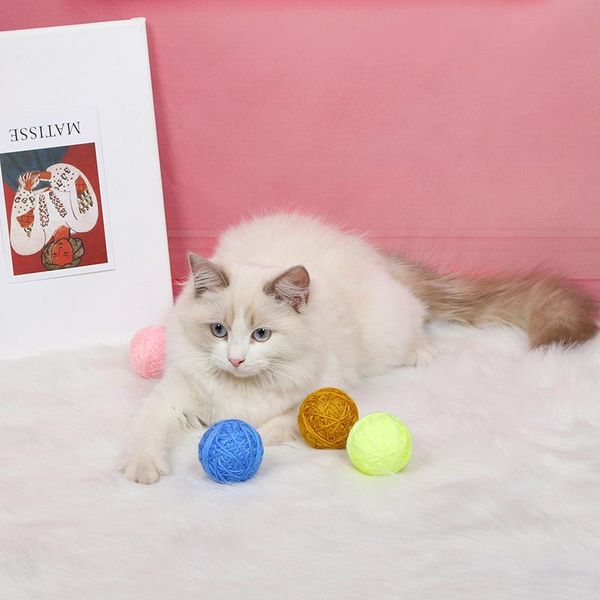 cat toys pet toy interactive wool ball kitty play candy kitten scratching balls scratcher for cats supplies
cat toys pet toy interactive wool ball kitty play candy kitten scratching balls scratcher for cats supplies