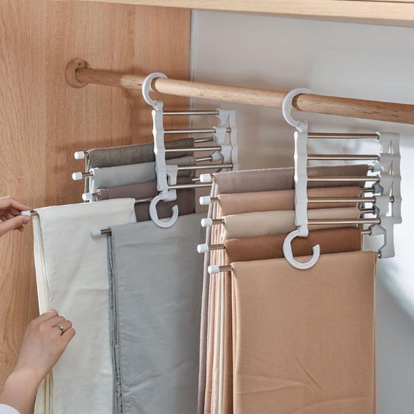 hangers & racks multifunctional stainless steel magic hanger multi-layer household storage folding saves space
hangers & racks multifunctional stainless steel magic hanger multi-layer household storage folding saves space