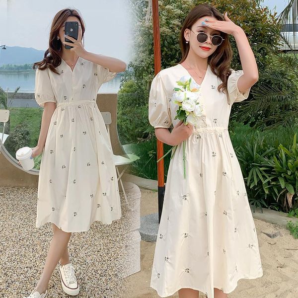 maternity dresses 47087# dress summer cotton short sleeves loose midi plus size pregnancy pregnant women mom, White
maternity dresses 47087# dress summer cotton short sleeves loose midi plus size pregnancy pregnant women mom, White