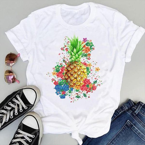 pineapple floral fruit 90s cartoon women short sleeve graphic summer fashion print female clothes tees t shirt, White
pineapple floral fruit 90s cartoon women short sleeve graphic summer fashion print female clothes tees t shirt, White