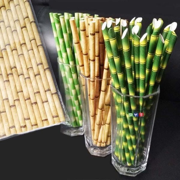 disposable dinnerware 100 /200/ 300 bamboo straw pattern paper decoration wedding party supplies creative birthday straws
disposable dinnerware 100 /200/ 300 bamboo straw pattern paper decoration wedding party supplies creative birthday straws