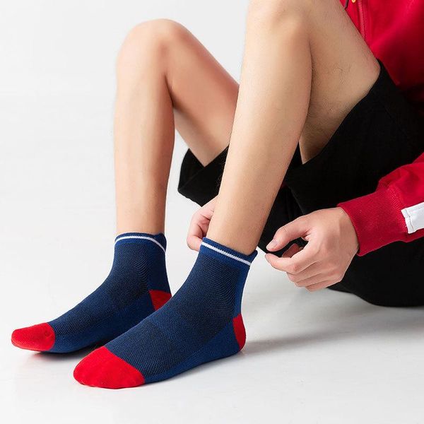 men's socks product fashion socks, pure cotton mesh, breathable, non-slip sports leisure two-color stitching in tube, Black
men's socks product fashion socks, pure cotton mesh, breathable, non-slip sports leisure two-color stitching in tube, Black