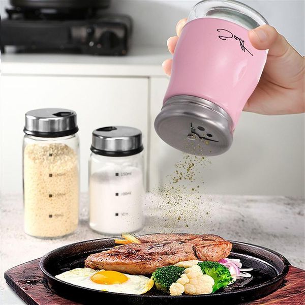2/4pcs kitchen seasoning shaker stainless steel lid glass storage bottle container salt spice bottle for bbq
2/4pcs kitchen seasoning shaker stainless steel lid glass storage bottle container salt spice bottle for bbq