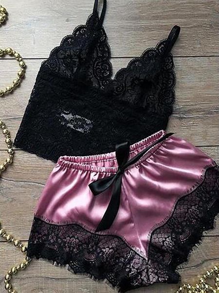 women's tracksuits 2021 casual v neck spaghetti strap lace bowknot tank crop summer shorts set women lingerie low cut mini suit sl, Gray
women's tracksuits 2021 casual v neck spaghetti strap lace bowknot tank crop summer shorts set women lingerie low cut mini suit sl, Gray