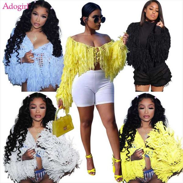 women's jackets adogirl hand tassel knitted cardigan sweater coat women hollow out lace up long sleeve crop fashion cover ups cape, Black;brown
women's jackets adogirl hand tassel knitted cardigan sweater coat women hollow out lace up long sleeve crop fashion cover ups cape, Black;brown