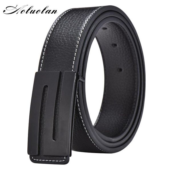 belts aoluolan luxury leather for men fashion s letter smooth buckle brand designers men's belt derss, Black;brown
belts aoluolan luxury leather for men fashion s letter smooth buckle brand designers men's belt derss, Black;brown