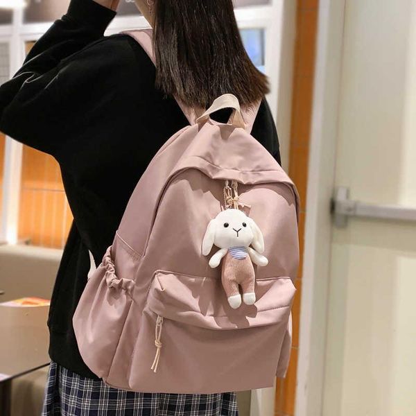 backpack solid color dwaterproof water nylon female korean girl college teen book bag
backpack solid color dwaterproof water nylon female korean girl college teen book bag